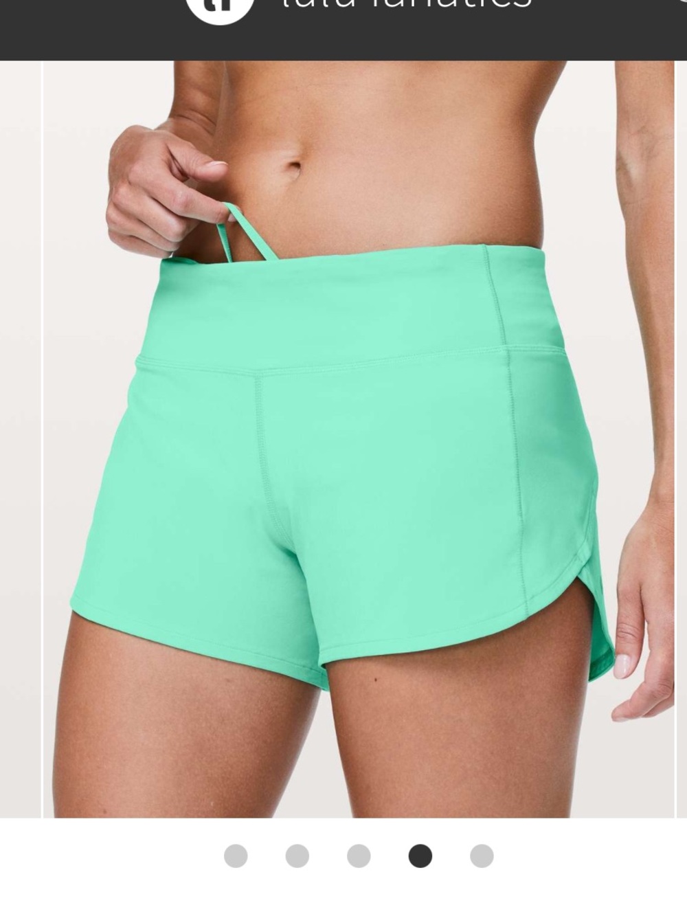 Lululemon Speed Up Short Lime Green Size 12 Running Athletic Workout
